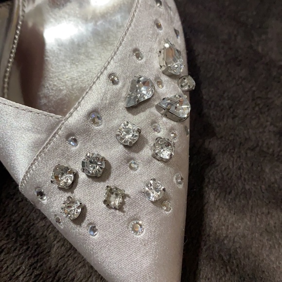 Silver Nina Heels with Crystal Detail - Picture 2 of 4
